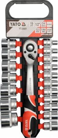 Scule si echipamente -  Set Tubulare+Antrenor 19Piese, 1/2"