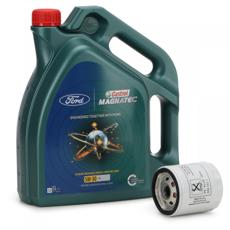 Pachete revizie - Set Ulei Motor Castrol Magnatec Ford 5W-30 A5 5L 15D5E8 + Filtru Ulei Motor Oe Ford 2468342