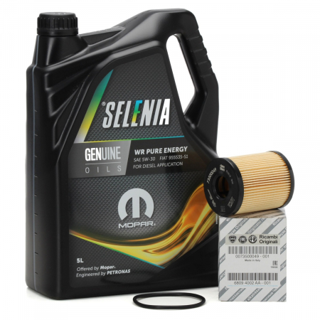 Piese auto - Set Ulei Motor Selenia WR Pure Energy 5W-30 5L 70205MF2EU + Filtru Ulei Oe Fiat 73500049