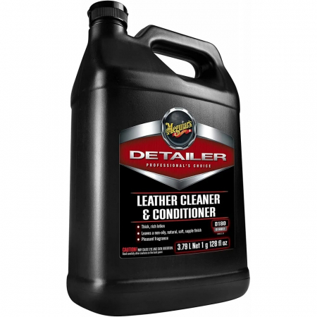 Intretinere auto - Solutie Curatare & Intretinere Piele Meguiar's Leather Cleaner & Conditioner 3.78L D18001MG