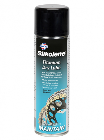 Curatare si intretinere lant moto - Spray de lubrifiat lantul SILKOLENE TITANIUM DRYLUBE SP 601399053 0,5 l