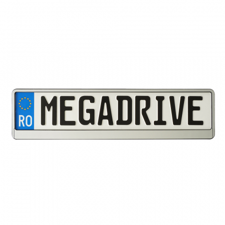 Suport Numar Inmatriculare Mega Drive Chrome 1 Buc [2]