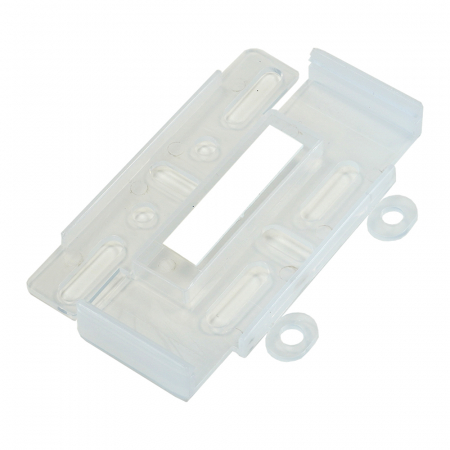 Suport Numar Inmatriculare Mega Drive Fara Rame Set 4 Buc (Fata + Spate) Transparent [1]