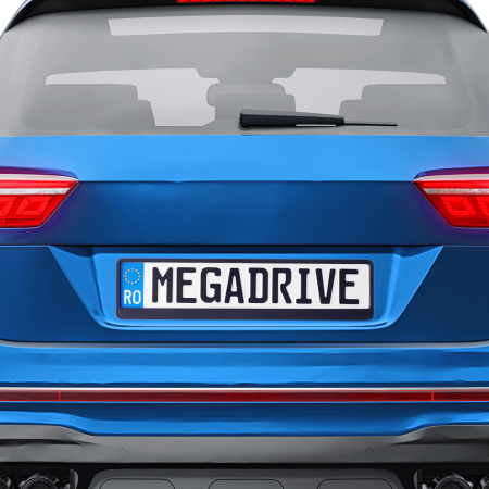 Suport Numar Inmatriculare Mega Drive Negru 1 Buc [3]