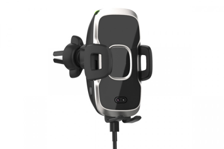 Suport Telefon Auto Smart Cu Incarcare Wireless Fast Charge Si Fixare In Grila De Ventilatie [0]