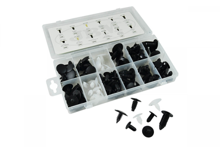 Scule si echipamente - Trusa De Clips De Plastic - Universal 128 Pcs Jbm