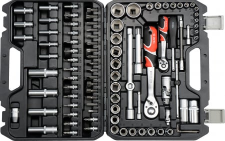Scule si echipamente -  Trusa Tubulare 1/2"-1/4", 94 Piese