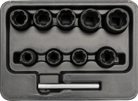 Scule si echipamente -  Trusa Tubulare Cr-V 10Buc, 3/8"
