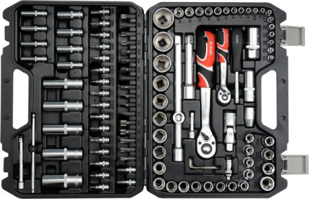 Scule si echipamente -  Trusa Tubulare Si Antrenor 1/4", 1/2", 108 Piese