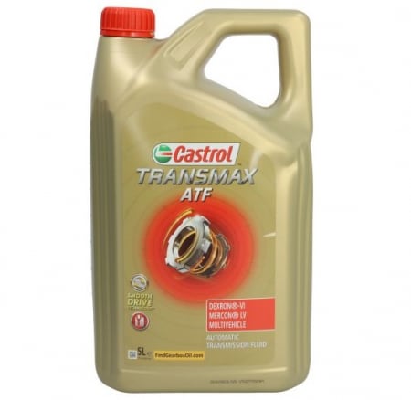 Uleiuri si Lichide Auto - Ulei cutie viteze automata CASTROL TRANSMAX ATF DEXRON VI MERCON LV Multivehicle 15D746, volum 5 litri, sintetic