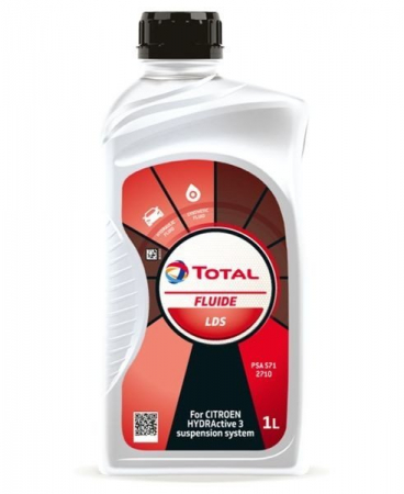 Uleiuri si Lichide Auto - Ulei hidraulic special TOTAL FLUIDE LDS 213758, volum 1 litru, sintetic, portocaliu, pentru sistem suspensie hidropneumatic, Citroen HYDRActive 3