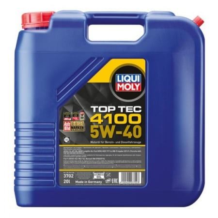 5W-40 - Ulei motor Liqui Moly Top Tec 4100 5W-40 (3702) 20L