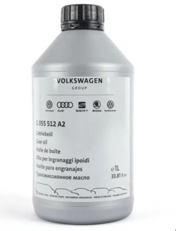 Ulei transmisie - Ulei pentru transmisie manuala cu 5/6 trepte sau transmisie automata 7 trepte DSG, VW Group G055512A2 75W, volum 1 litru, API GL-4