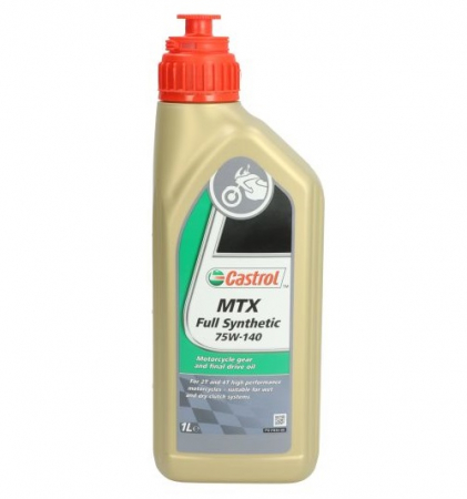 Uleiuri si Lichide Auto - Ulei transmisie moto CASTROL MTX Full Synthetic 75W140 15518E, volum 1 litru, sintetic
