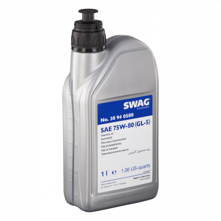 Uleiuri si Lichide Auto - Ulei transmisie SWAG 75W80 GL-5 30 94 0580, galben, volum 1 litru