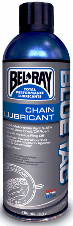 Curatare si intretinere lant moto - Chain lubricant Bel-Ray BLUE TAC CHAIN LUBRICANT (spray 400ml)