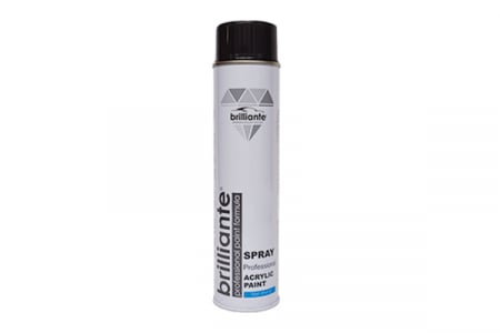 Scule si echipamente - Vopsea Spray Acrilica Negru Lucios (Ral 9005) 600 Ml Brilliante