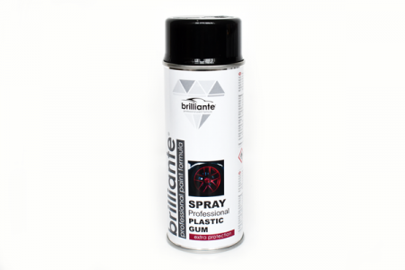 Scule si echipamente - Vopsea Spray Cauciucata (Negru) 400Ml Brilliante