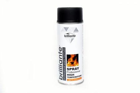 Scule si echipamente - Vopsea Spray Temperaturi Inalte (Negru) 400Ml Brilliante