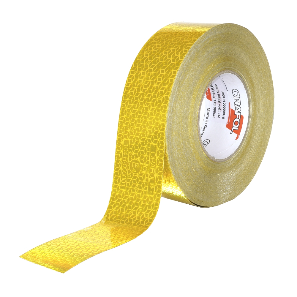Banda reflectorizanta Reflexite Orafol galben 50MMX50M ECE 104