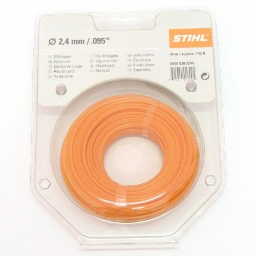 Fir nylon rotund STIHL 2.4mm x 14m Portocaliu [1]