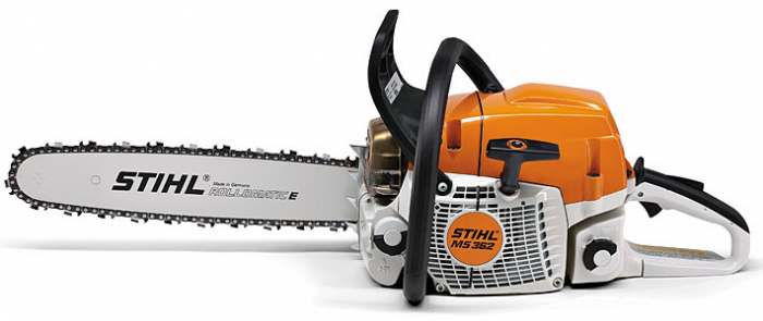 STIHL MS 362 Modern, dinamikus motorfűrész teljesítmény: 4,8 LE, lökettérfogat 59 cc,vágáshossz 40 cm [1]