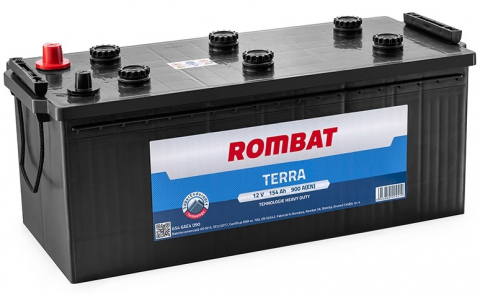Acumulatoare - ACUMULATOR PENTRU UTILAJE ROMBAT TERRA 154AH 900A(EN)
