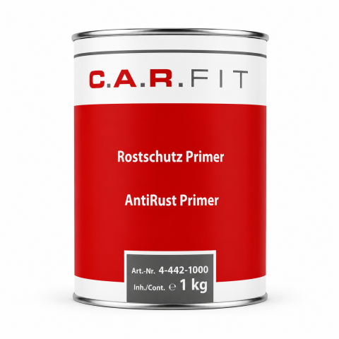 Reparații și Protecție Caroserie - C.A.R. FIT Antirust Primer 1K Gri 1 kg – Grund Antirugină cu Fosfat de Zinc pentru Metal