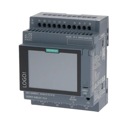 SIMATIC Industrial - 6ED1052-1FB08-0BA3, Siemens LOGO! 230 RCE, 8 DI, 4 DO, 230 VAC