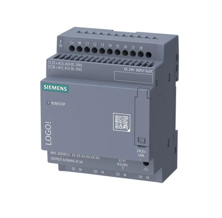 SIMATIC Industrial - 6ED1052-2CC08-0BA3, LOGO! , 8 DI (4AI), 4 DO, 24 VDC
