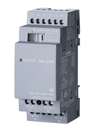 SIMATIC Industrial - 6ED1055-1MB00-0BA2, Modul extensie, 24 V, Transistor, 4 Inputs, 4 Outputs