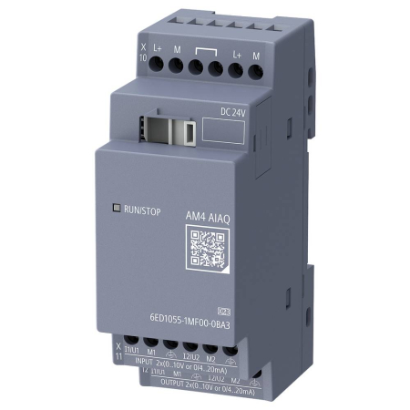 Extensii - 6ED1055-1MF00-0BA3, PLC add-on module, LOGO! AM 4 AI AQ