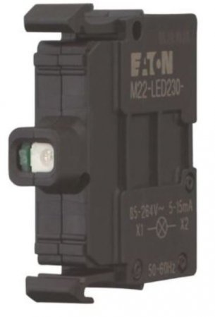 Butoate - seria RMQ Titan EATON - M22-LED230-R, Element de iluminare, 22 mm, 220 V AC, LED, rosu
