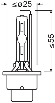 Bec Xenon, D2S, 85V 4300K Osram Xenarc, 66240 [4]