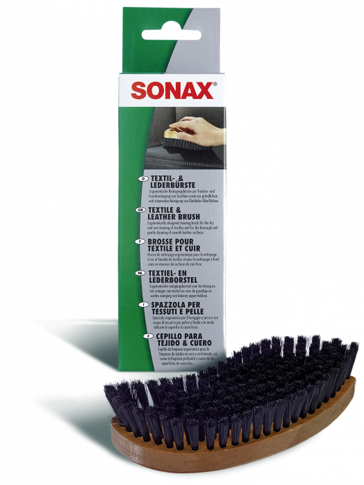 Kit Solutie spray cu spuma Sonax si Perie pentru curatarea tapiteriei textile, 400 ml [7]