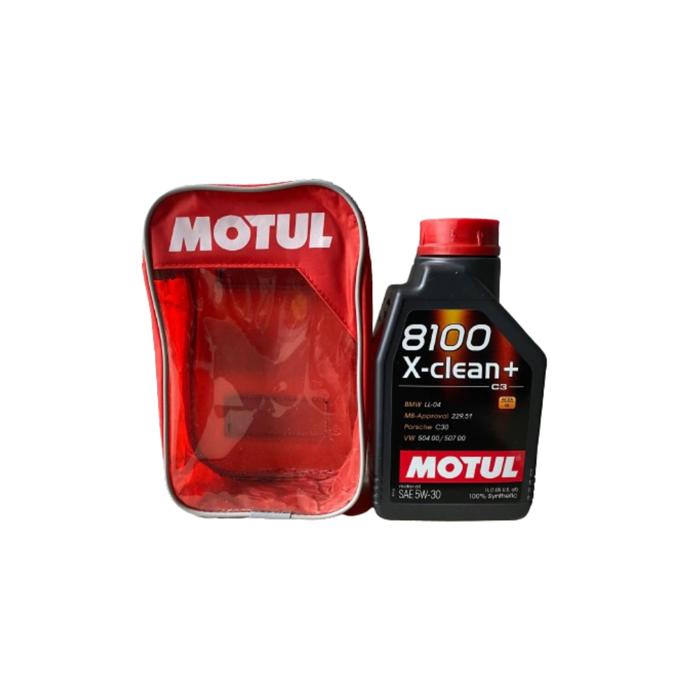 Pachet Motul, Ulei Motul, 8100X-CLEAN 5W30 5L, Aditiv, spalare motor, 300ml, Ulei Motul, 8100X-CLEAN 5W30 1L, Husa pentru bidon [5]