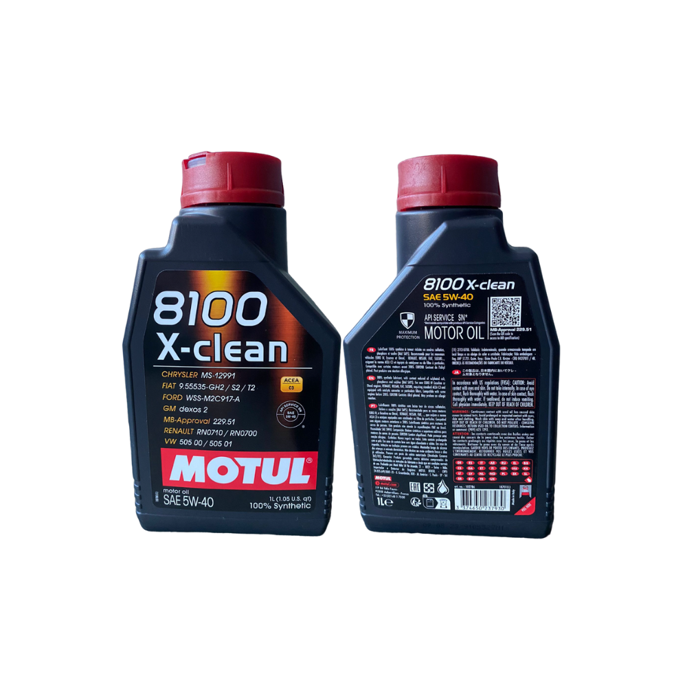 Pachet Motul, Ulei Motul, 8100X-CLEAN 5W40 5L, Aditiv, spalare motor, 300ml, Ulei Motul, 8100X-CLEAN 5W40 1L, Husa pentru bidon [3]