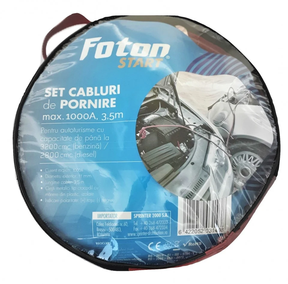 set cabluri pornire auto foton, 1000A , 3.5 m [3]