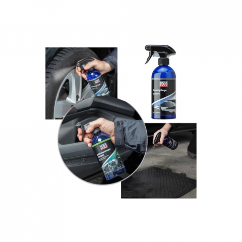 Set, Solutie Intretinere Cauciuc, Liqui Moly Gummi-Pflege, 500 ml, Laveta din Microfibra, Profesionala, 30x30 cm, 1 pereche manusi [2]