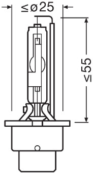 Bec auto Xenon, D4R, Osram, Xenarc 4150K, 66450 [2]