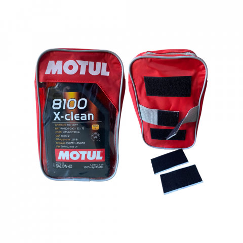 Pachet Motul, Ulei Motul, 8100X-CLEAN 5W40 5L, Aditiv, spalare motor, 300ml, Ulei Motul, 8100X-CLEAN 5W40 1L, Husa pentru bidon [5]