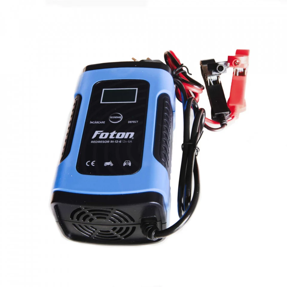 redresor auto inteligent foton RI-12-6 ,functie regenerare/desulfatare,12V/6A [1]