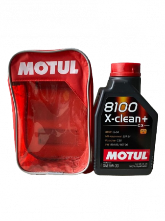 Uleiuri de motor - set ulei motul 8100X-CLEAN 5W30 1L husa pentru bidon