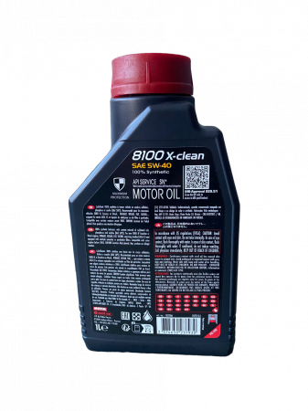 set, ulei Motul, 8100X-CLEAN 5W40 1L, husa pentru bidon [4]