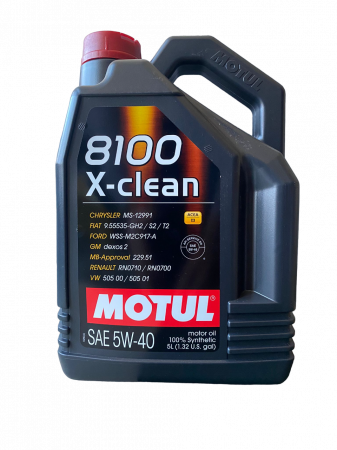 Set, Ulei Motul, 8100X-CLEAN 5W40 5L, Aditiv, spalare motor, 300ml [1]