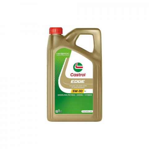 Ulei motor Castrol Edge LongLife, 5W30, 5L, Laveta din Microfibra, Profesionala, 30x30 cm, 1 pereche manusi [1]