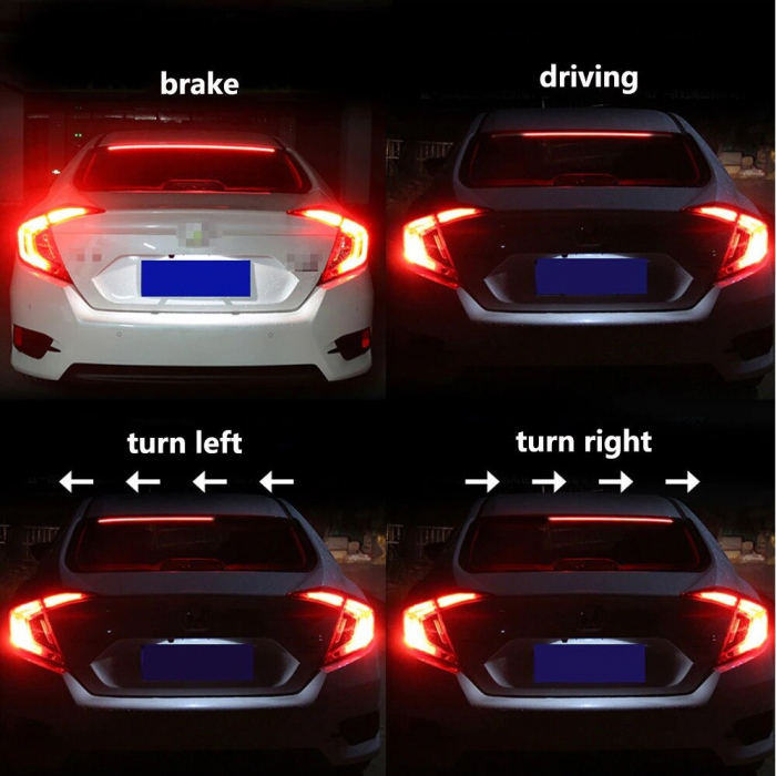 Banda Led spate rosie cu semnalizare, frana si pozitie 103cm [5]