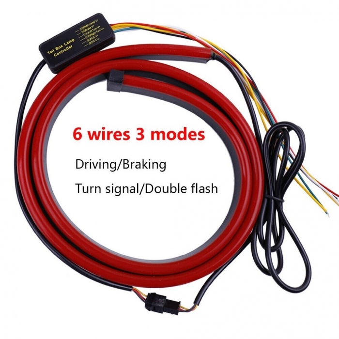 Banda Led spate rosie cu semnalizare, frana si pozitie 103cm [4]