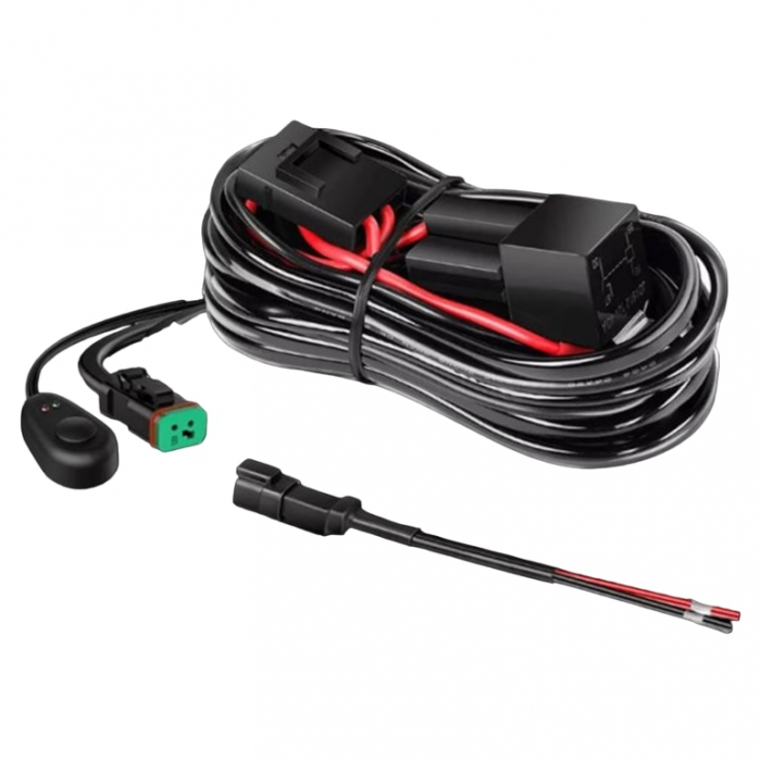 Cablaj cu buton si releu 24V pentru 1 proiector led/led bar pana la 288W - CAB03 [4]