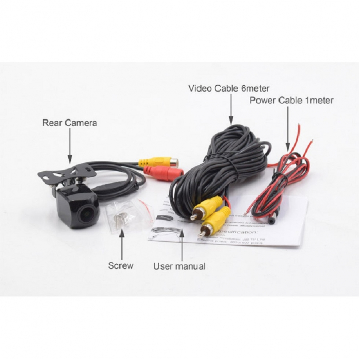 Camera auto marsarier FishEye cu unghi Wide de 180 grade real C432-180 [1]